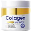 SANZHUAN Collagen Body Burro, Collagen Cream Face & Body Lozione, Anti-wrinkle, Firms Face Contours & Tightens Skin, Lightweight & Soft Non-Greasy Firming Moisturizer for Whole Body, 200g