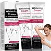 Haoutdory Crema Schiarente Corpo 120ml,Trattamento Anti Macchie Oscure per Ascelle,Ginocchia & Zone Sensibili,Idratazione Profonda per Pelle Più Luminosa,Uniforme e Morbida