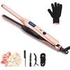 JAETON Mini Piastra Per Capelli, Professionale Piastra Matita per Capelli Corti, Barba e Frangia, Lisciare o Arricciare i Capelli Piastra Ceramico Temperatura Regolabile