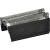 vhbw doppia lamina di rasatura sostituisce Braun 585, 586 per rasoio elettrico - con supporto, argentato/grigio scuro