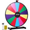VEVOR Ruota dei Premi Girevole da 610 mm, Ruota Girevole a 14 Slot con Supporto, Roulette da Tavolo Win Fortune con Pennarello Cancellabile a Secco e 2 Pennarelli, 6 Colori, per Feste, Pub, Carnevale