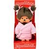 Sekiguchi 203802 - Monchhichi Originale Bambina in Accappatoio, Peluche di Circa 20 cm in Peluche Marrone