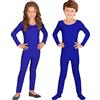 W WIDMANN MILANO Party Fashion - Body per bambini, maniche e gambe lunghe, tuta intera per ballerine e ballerini