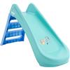 Bluey Scivolo pieghevole per interni ed esterni con scala, design facile da piegare, in plastica resistente, per bambini dai 18 mesi in su, attrezzatura da gioco leggera da giardino