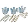 SOMATHERM FOR YOU, 601520301, Fissaggi radiatore in acciaio lamellare Set di 3 fissaggi per radiatore in acciaio lamellare - Composto da 3 fissaggi, 3 viti (8x60), 3 tasselli (10x60)