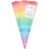 Ursus 996 00 03F - Coni per la scuola Rainbow, 5 pezzi, fustellati in cartone stampato colorato da 460 g/m², esagonali, altezza circa 41 cm, diametro circa 15 cm, per l'iscrizione a scuola