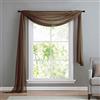 Gardinenbox - Capriccio per Tenda in Voile Trasparente, MOD.560 Marrone
