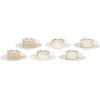 THUN - Set 6 tazzine espresso in porcellana Iconic Elegance - Porcellana, Tazzina D 6,5cm x H 4,7cm, Piattino D 12,8cm