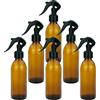 mikken 6 flaconi spray da 200 ml, vetro marrone, per es. spray disinfettante con etichette