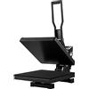 VEVOR Pressa di calore nera 380 x 380 mm macchina di sublimazione tessile 1200 W riscaldamento rapido stampa di calore a trasferimento a sublimazione digitale e industriale per maglietta, borsa,