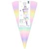 Ursus 1005 00 04 - Kit di coni scolastici Easy Line Arcobaleno, esagonali, altezza ca. 68 cm, diametro ca. 20 cm, incl. istruzioni per la lavorazione e foglio modello, per l'iscrizione a scuola