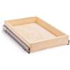 Mulush Ripiani estraibili per armadietti, 43 cm di larghezza x 53 cm di profondità con chiusura ammortizzata, cassetto in legno per cucina, richiede almeno 44,5 cm di apertura dell'armadio, rifinito