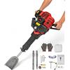 Oxylonty Taglia-alberi da giardino con motore da 1900 W, 52 cc, in acciaio e PP, nero e rosso, pala da 35 x 16 cm, per lavori di giardinaggio