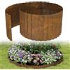 UISEBRT Bordo per prato in metallo Set di bordura per aiuole 15 cm di altezza 5 m di lunghezza Bordura da giardino Bordura per aiuole Delimitazione flessibile per aiuole per giardino aiuole sentieri