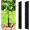 ZOSIGN 2 Pezzi Protezione per Tronco Albero Spirale 40CM di Altezza Tubo Protettivo per Corteccia d'Albero in Plastica 2 Misure Protezioni per Alberi Piante da Roditori Cervi Conigli Falciatrici (Nero)