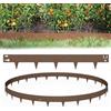 Aufun 20 bordi per prato, in acciaio Corten, marrone, 105 cm L x 20 cm H | Recinzione flessibile per aiuola con spine, per cortile, giardino, fattoria