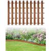 Litglobe Bordura per Aiuola,10 Pezzi 107.5cm Bordo Aiuole Flessibile,Lunghezza Totale 10.75m,Alta 15cm Bordure Aiuole,Bordura Corten per Giardino, Prato, Aiuola, Cemento