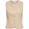ONLY Onlgoa S/L Linen Bl Waistcoat CC TLR, Oxford Tan, 42 Donna