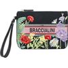 Braccialini Milly Pochette in tessuto con ricami esclusivi, dal design essenziale e raffinato. Chiusura con zip con laccetto laterale e logo frontale ricamato. Compatta e leggera, è