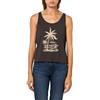 Volcom Canotta da Donna in Cotone Biologico con Grafica - vestibilità Squadrata Rilassata, Stile Estivo ventilato, Nero Vintage, M