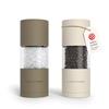 LARS NYSØM Set di macine per sale e pepe in acciaio inossidabile con macinino in ceramica regolabile 2 pezzi I Designer Spice Mill Set (Brown/Beige)