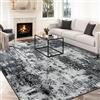 INOVADAY 200x300 cm Tappeto Lavabile in Lavatrice Tappeti Moderno Astratto Nero/Grigio