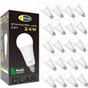 CLAR - Lampadina LED E27 200W/150W, Lampade LED Piu Luminose, Lampadina LED 200W, Lampadine LED E27 Luce Calda 150W, Lampadina 150W, 24W 3000ºK (Pack 20)