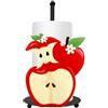 Generic Portarotolo da tavolo - artigianato in metallo, 1 verticale a tema frutta per erogazione di fogli, piedistallo in ferro con motivo bacche, forniture da cucina, mandrino per tovaglioli per bistrot