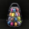 MuchLuckystar Espositore per macaron, a 4 ripiani, rotondo, a torre, per feste, matrimoni, compleanni, dessert, cupcake