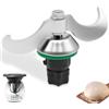 Veftsvy Coltello per Impastare per Bimby TM5 TM6, Coltelli Lame per Vorwerk Thermomix Bimby TM6 TM5, Compatibile con Robot da Cucina Vorwerk, Nessun Residuo di Pasta