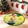 Tinyboy-hbq Zerbino Personalizzato con Foto Tappeto Ingresso Antiscivolo Lavabile Zerbini Personalizzati per Cane Gatto Famiglia Regalo Casa 100cm Rotonda