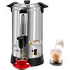 Cavlhils Urna da caffè da 50 tazze da 8 l, grande, in acciaio inox, per uso commerciale, erogatore di acqua calda, 950 W, per eventi e catering, 8 l, singola