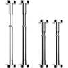 MuchLuckystar Asta di supporto telescopica regolabile da 50 a 80 cm, per armadietti, lavelli, divani, mobili, livellamento resistente, asta in acciaio inox (argento)