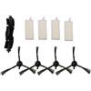 MuchLuckystar Kit di spazzole principali e spazzole laterali per robot aspirapolvere EZVIZ RE4, RE4 Plus, RE5, RE5 Plus, parti di ricambio in nylon con filtri, set