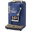 FABER COFFEE MACHINES | Deluxe 3.0 | Macchina Caffè ESE 44mm con Elettrovalvola, Portacialda Estraibile, Tanica Vetro 1L e Pressacialde in ottone regolabile (Navy Blue, OTTONE)