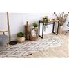 rugsx Passatoia Corridoio, tappeto BERBER shaggy, Frange, berbero, marocchino stile, per cucina, sala, FEZ crema 80x300 cm