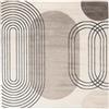 RugVista Amphi, Tappeto, Moderni, 200 x cm, Quadrata, Pelo medio, Lavabile solo a secco, oeko_tex_100, Grigio/Taupe