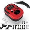 TwoOases Pulitore a Vapore, Vaporetto ad Alta Pressione, Serbatoio di Grande Capacità da 1200ml, Steam Cleaner Portatile, Vaporetto Vulitore Vapore Casa per Auto, Finestre, Cucina, Bagno, Piastrelle - Rosso