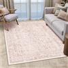 HUGEAR Vintage Tappeto Salotto Rosa Tappeti 120x180cm Soggiorno Antiscivolo Lavabile in Lavatrice Tapette Camera da Letto Sala Ufficio Bambina Bambino Pelo Corto Grande Carpet
