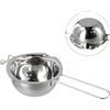 Getdoublerich Vaso per fusione di cera a doppia caldaia in acciaio inossidabile per candele profumate per matrimoni e fai da te con finitura lucida a specchio
