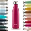 Blumtal® Borraccia termica acciaio inox Charles - borraccia termica 1 litro senza BPA - bottiglia termica a prova di perdite borraccia 1 litro termica a doppia parete - borracce termiche - in fucsia