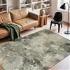 GENIMO - Tappeto Antiscivolo Moderno Astratto - 200x290cm - Corto Pile - Perfetto per Ambienti Grandi - Ideale per Soggiorno - Verde Grigio