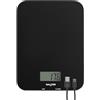 Salter SA00597FEU12 Bilancia da cucina ricaricabile - bilancia digitale per alimenti per cottura, funzione Tara, cavo di ricarica USB incluso, misura liquidi/liquidi, design sottile, capacità 5 kg