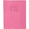 Calligraphe 72019C Copertina a grana grossa a losanghe Rosa - 17x22 cm - 18/100 con Portaetichetta - PVC Opaco