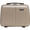 WITTCHEN Stripes Line Beauty case Custodia per cosmetici Beauty case da viaggio Bagaglio rigido ABS Maniglia comoda Tracolla Oro