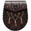 FQLGJMY Leather Waist Spalla Bag Fanny Pack Owl Teschio Di Goth Industriale Medioevale Costume Palla Halloween Viaggio Casuale