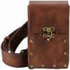 FQLGJMY Leather Waist Spalla Bag Fanny Pack Owl Teschio Di Goth Industriale Medioevale Costume Palla Halloween Viaggio Casuale