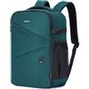 ECOHUB Zaino Ryanair 40x30x20 Leggero, Zaino da Viaggio 20L Resistente all'Acqua con Scomparto per PC Portatile da 14, Bagaglio a Mano in Tessuto PET Riciclato con 8 Tasche, per Uomo e Donna,Petrolio
