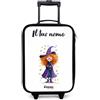 NoBoringSuitcases.com NoBoringSuitcases© Valigia Per Bambini Personalizzato Con Un Nome Bagaglio | 48x31x19 cm - Ultraleggero Trolley A Mano Rigidi LED Ruote Valigie Neonato - Ragazze - Magia Stellare - Mago