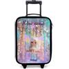 NoBoringSuitcases.com NoBoringSuitcases© Valigia Per Bambini Personalizzato Con Un Nome Bagaglio | 48x31x19 cm - Ultraleggero Bagagli Rigidi LED Ruote Valigie Neonato Bimbi - Ragazze - Fata - Elfo - Arcobaleno